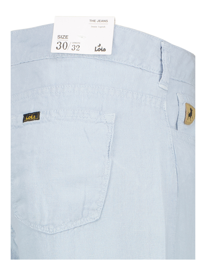 Lichtblauwe linnen broek Lois 