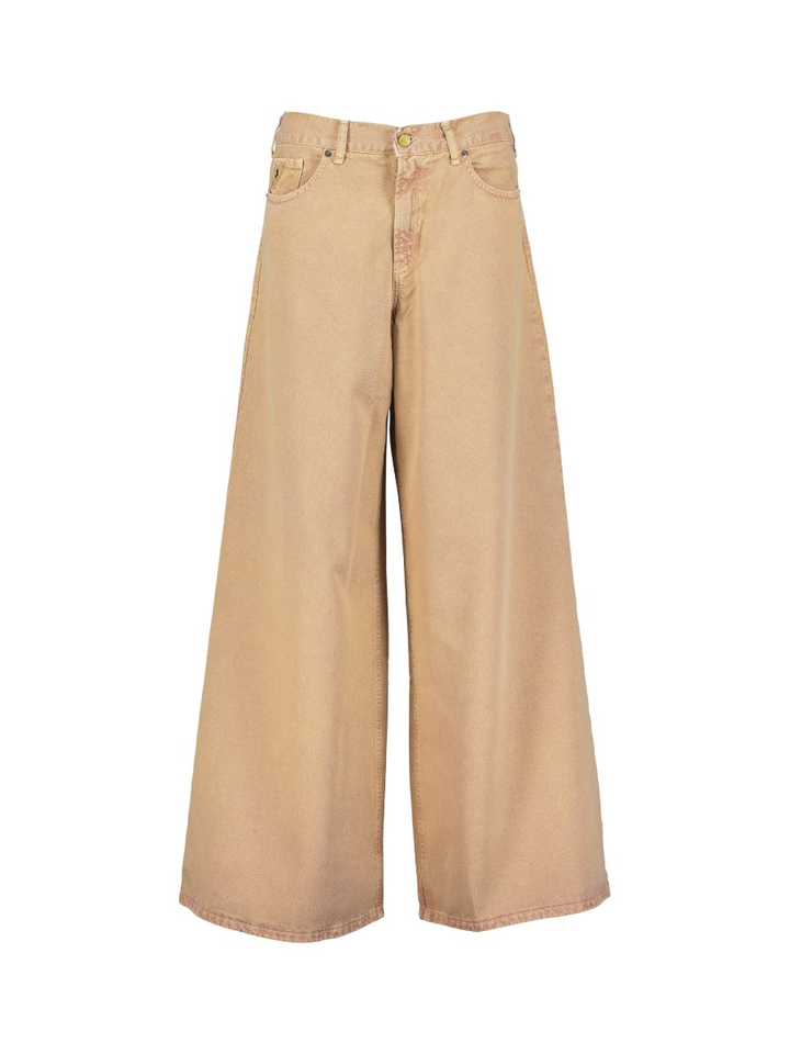 Bruine wide fit jeans Lois 