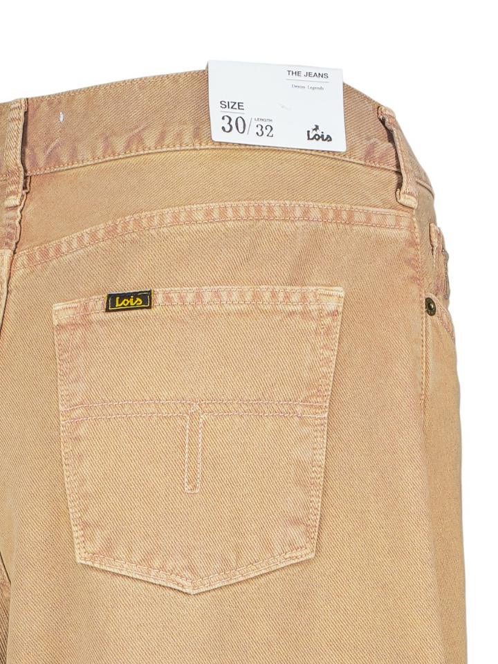 Bruine wide fit jeans Lois 