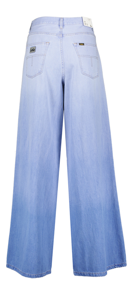 Lichtblauwe wijde jeansbroek Lois 