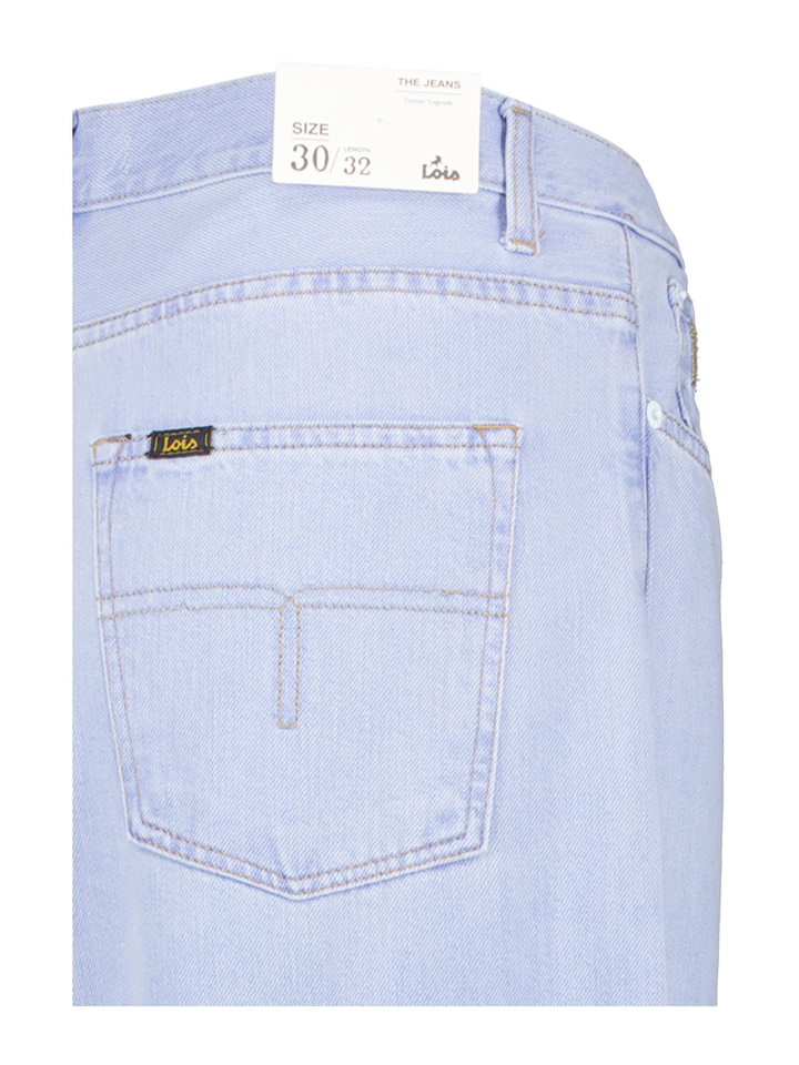 Lichtblauwe wijde jeansbroek Lois 