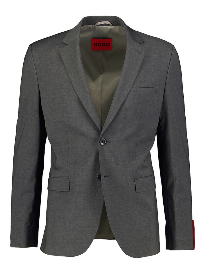 Grijze extra slim fit blazer Hugo Boss 