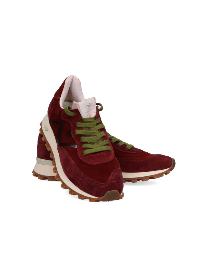 Burgundy/white lage sneakers Nomap Society