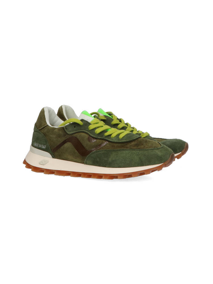 Groene suède sneakers Veloce Nomap Society