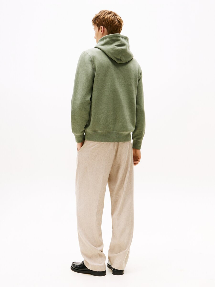 Kaki sweater met kap Tommy Hilfiger 