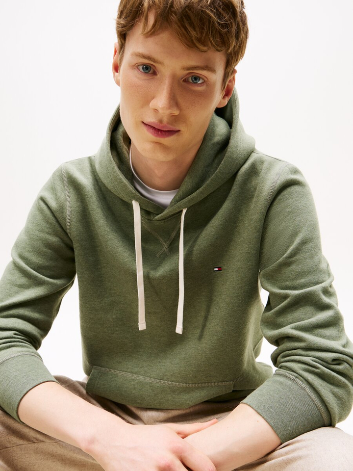 Kaki sweater met kap Tommy Hilfiger 