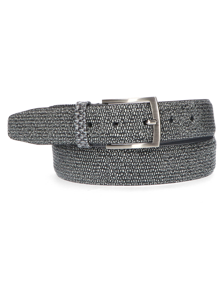 Grijze riem met spikkels Floris Van Bommel