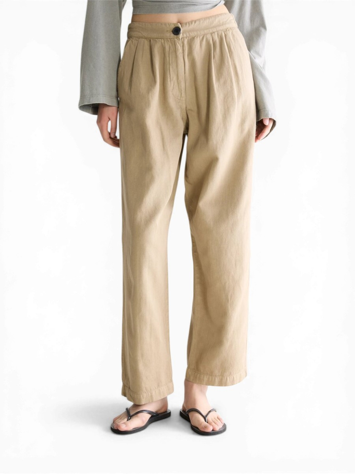Beige geklede broek Pillow Bellerose 