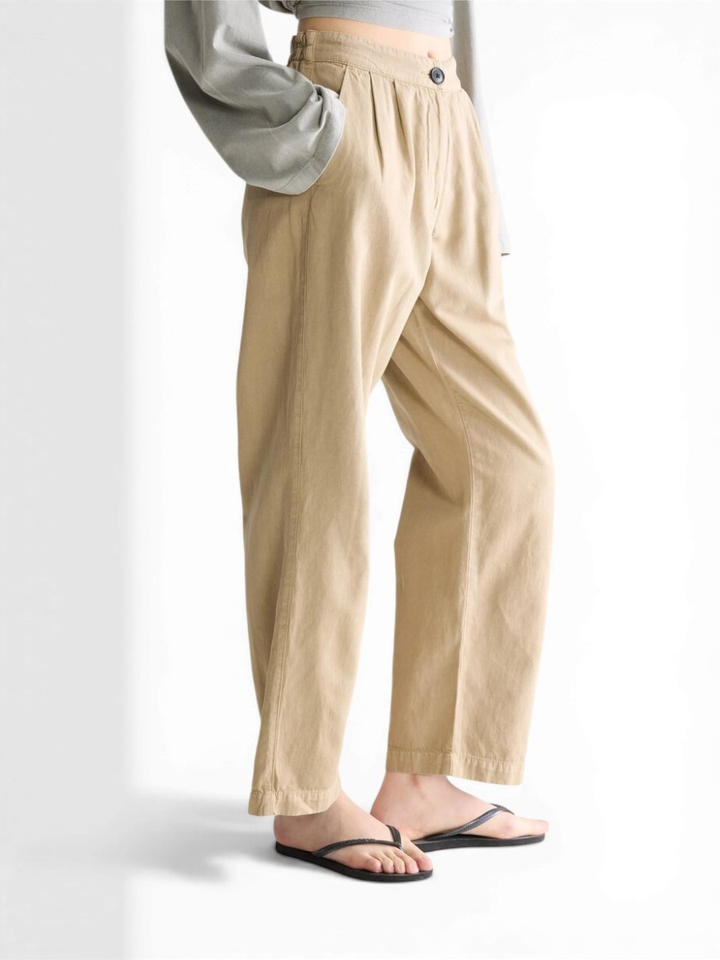 Beige geklede broek Pillow Bellerose 
