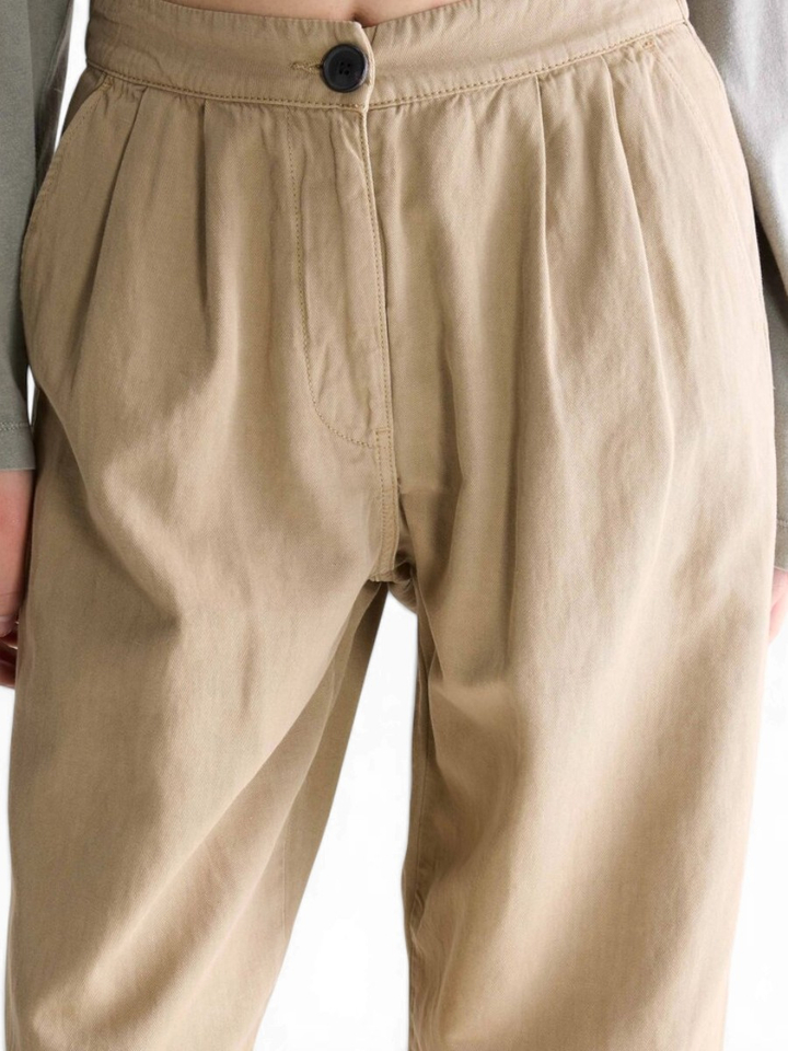 Beige geklede broek Pillow Bellerose 