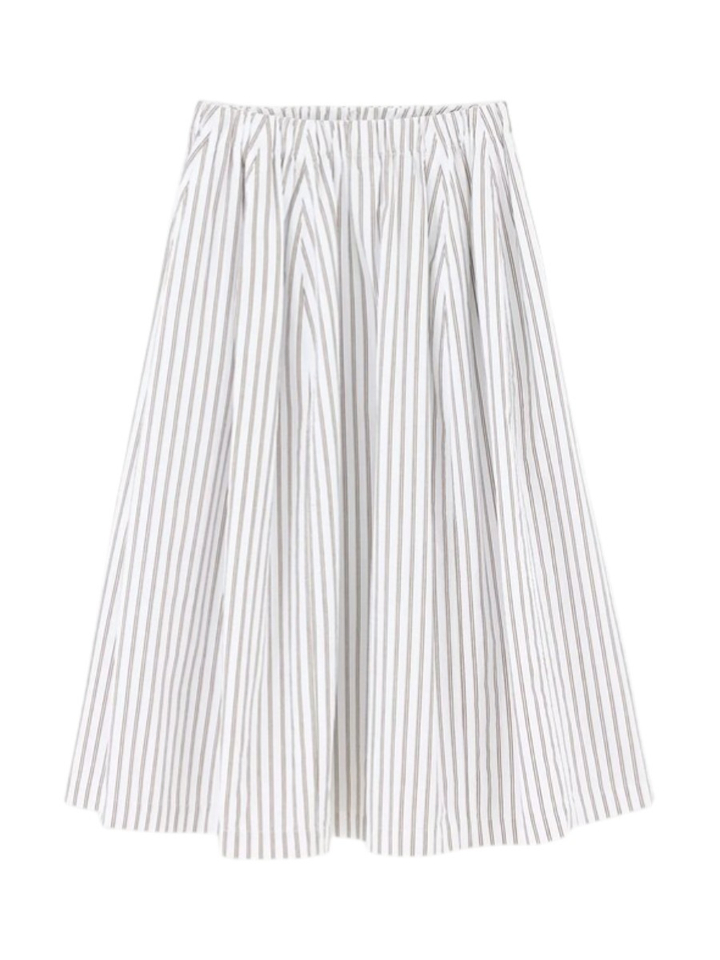 Witte gestreepte midi - rok Cinley Bellerose