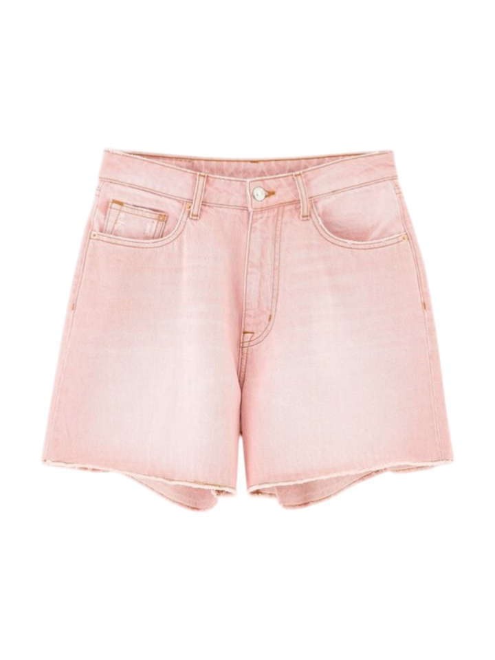 Roze wijde denim short Pactol Bellerose 