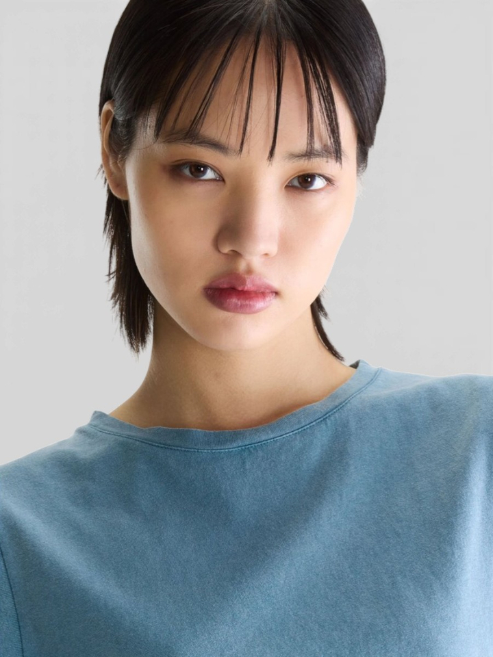 Blauwe vintage T-shirt Vruno Bellerose 