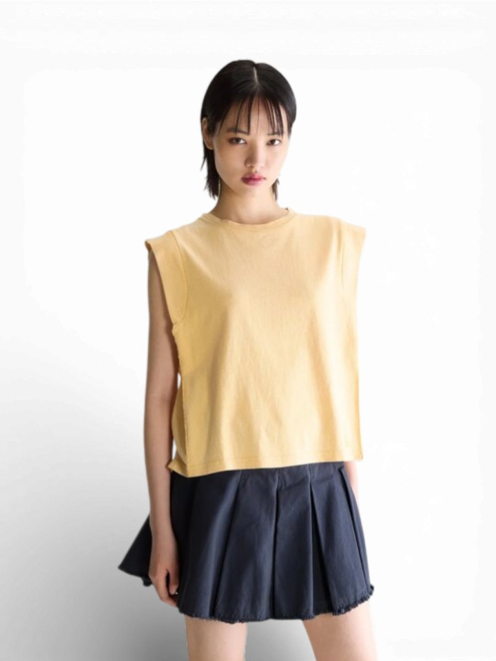Gele T-shirt Vruno Bellerose