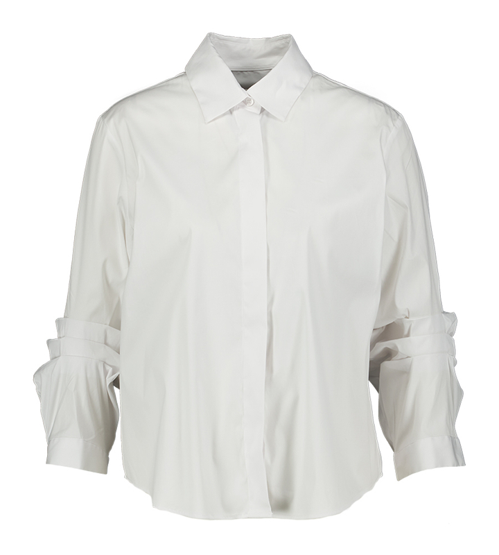 Witte bloes met strop detail Cliff Due Amanti