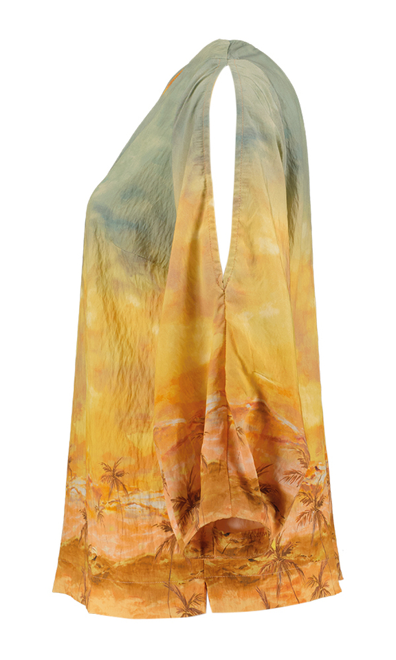 Multicolor bloes met open mouw Blassy Due Amanti 