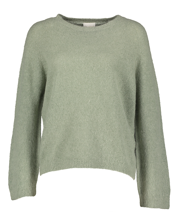 Groene trui met ronde hals Menta Due Amanti