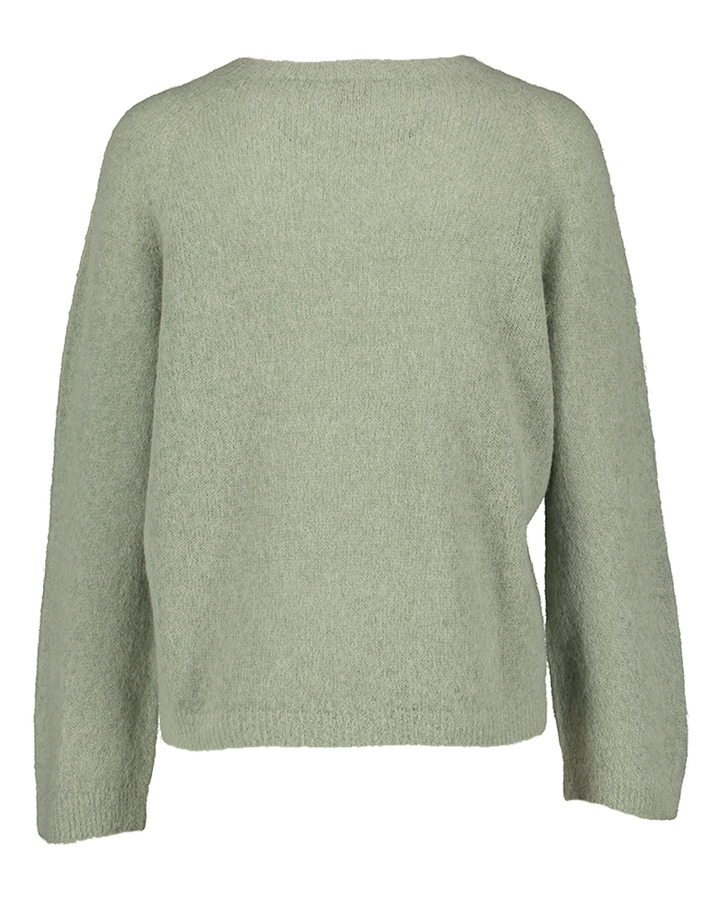 Groene trui met ronde hals Menta Due Amanti