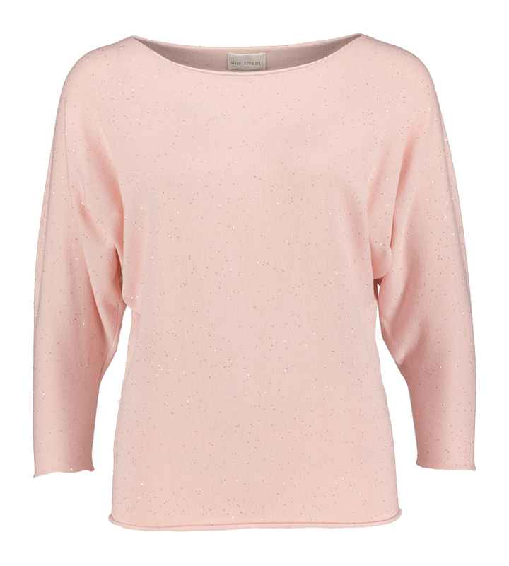 Roze trui met glitter Simo Due Amanti 