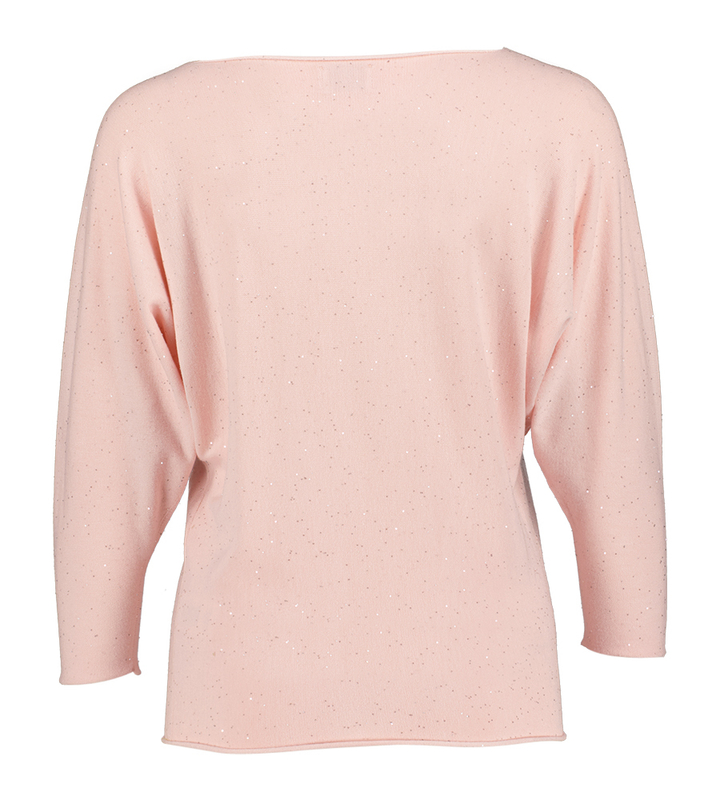 Roze trui met glitter Simo Due Amanti 