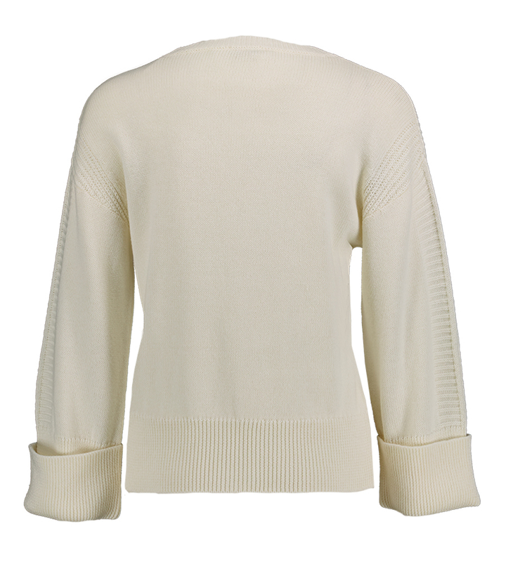 Ecru trui met brede mouw You Due Amanti