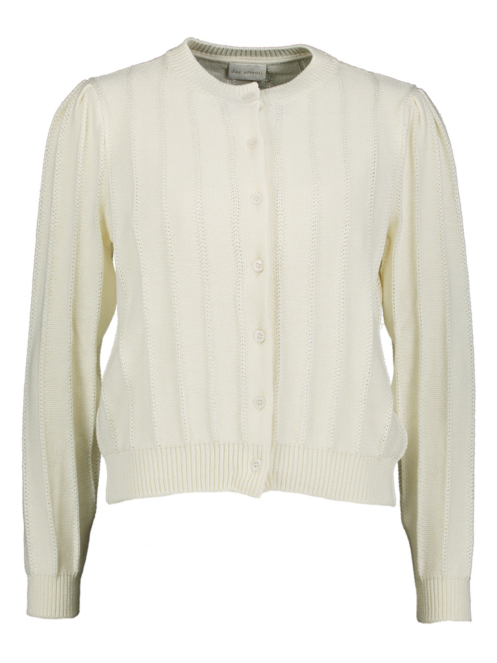Ecru cardigan met knopen Martine Due Amanti