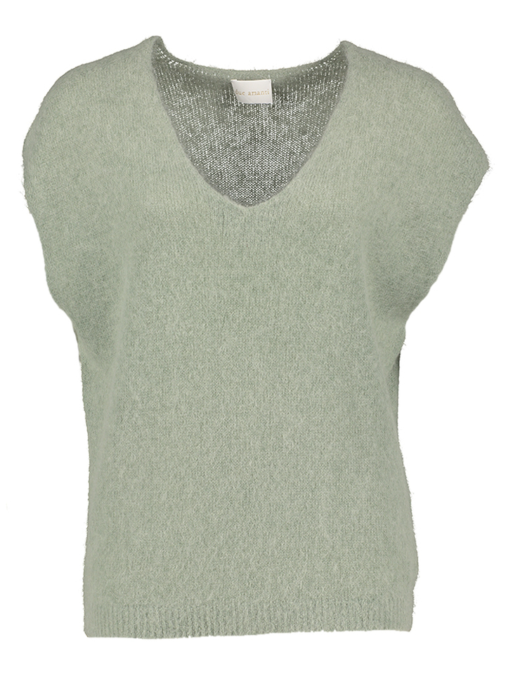 Groene trui met v hals Fort Due Amanti