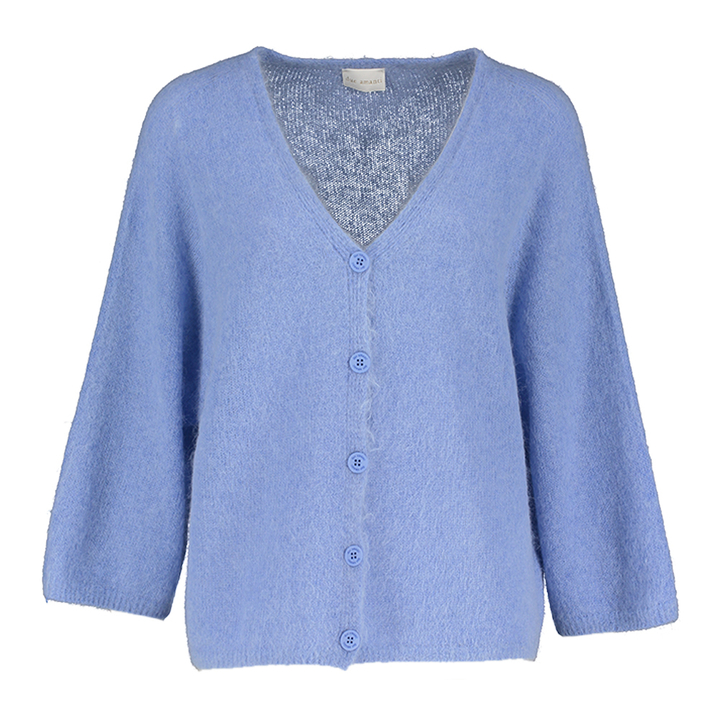 Blauwe cardigan met knopen Quill Due Amanti 