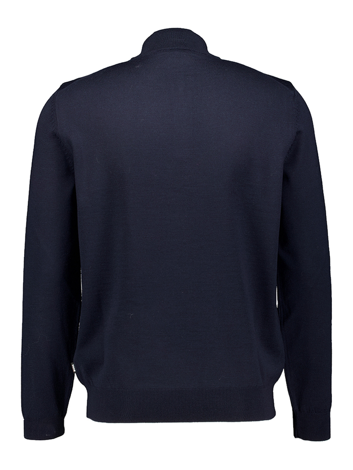 Blauwe trui met rits en lange mouwen Ebenji Hugo Boss