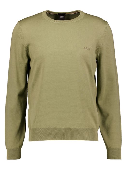Kakigroene trui met ronde hals Hugo Boss