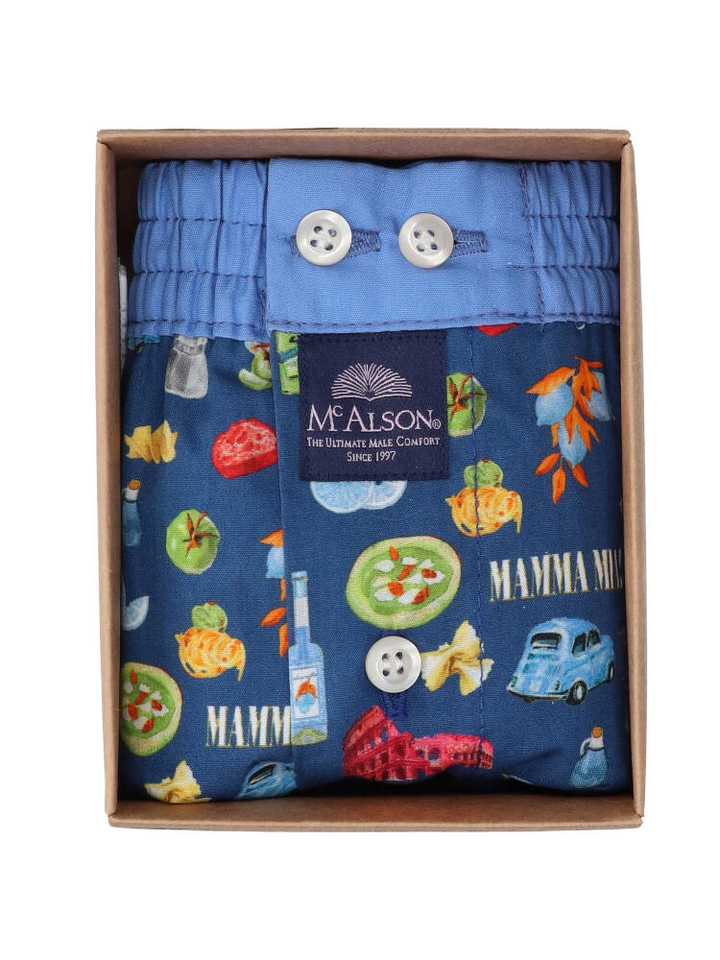 Jeansblauwe boxershort Mamma Mia Mc Alson 