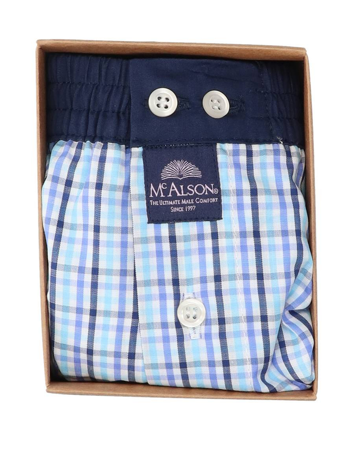 Boxershort met blauwe ruiten McAlson