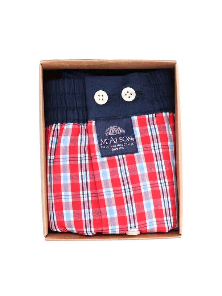 Rood geruit boxershort Mc Alson 