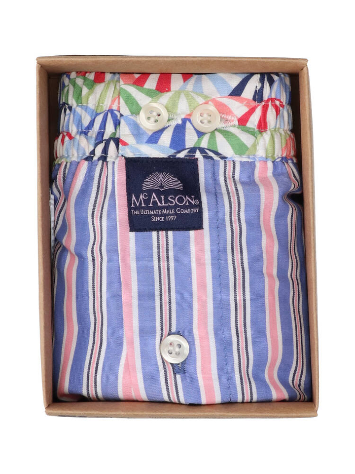 Multi-color gestreepte boxershort Mc Alson