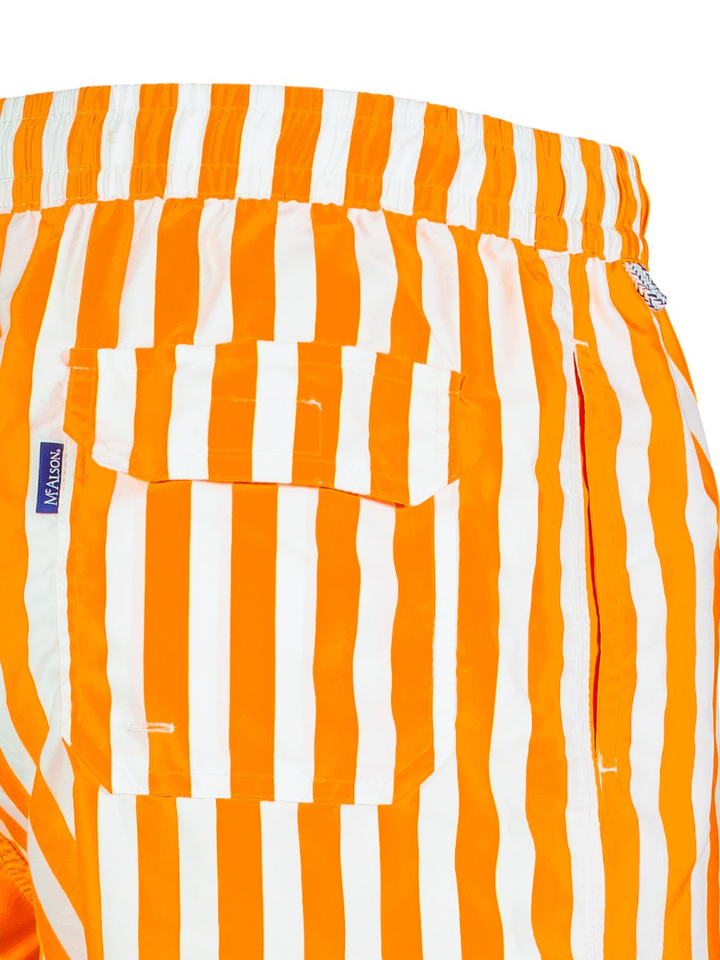 Oranje gestreepte zwemshort Mc Alson