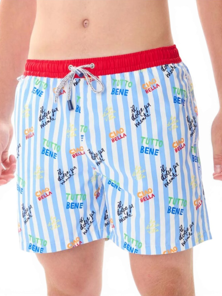 Lichtblauwe zwemshort La Dolce Vita Mc Alson 