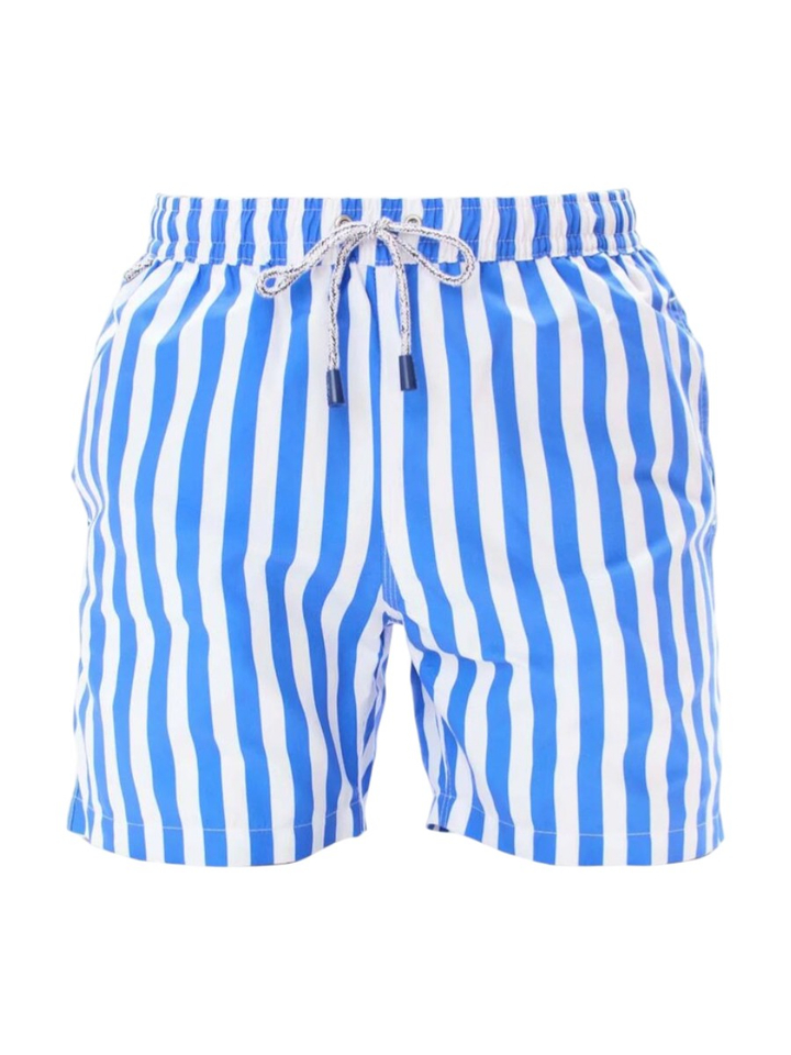 Royal blauw gestreepte zwemshort Mc Alson 