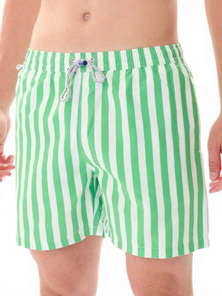 Groen gestreepte zwemshort Mc Alson 