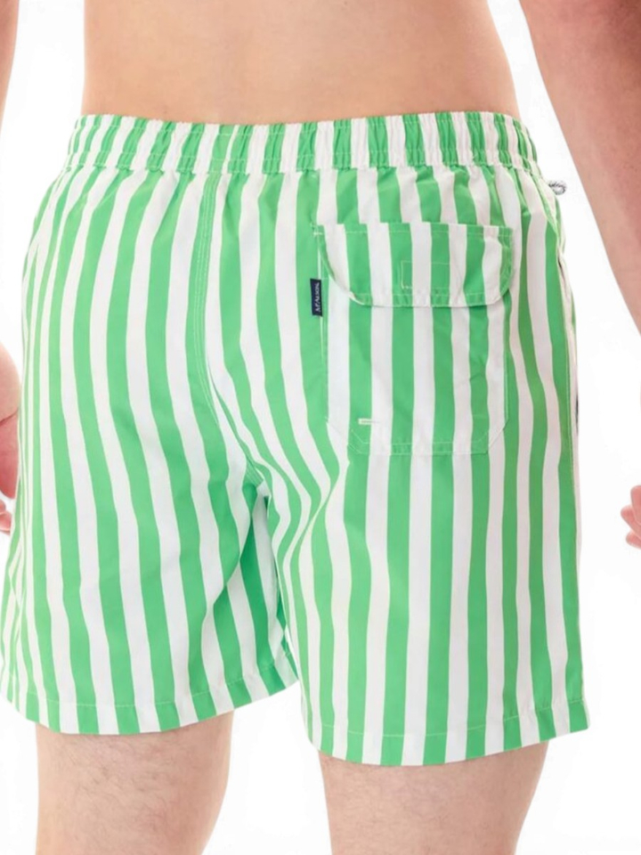 Groen gestreepte zwemshort Mc Alson 