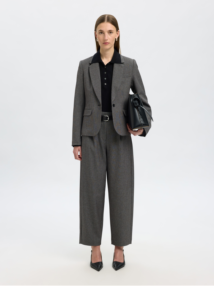 Grijze blazer Selected Femme