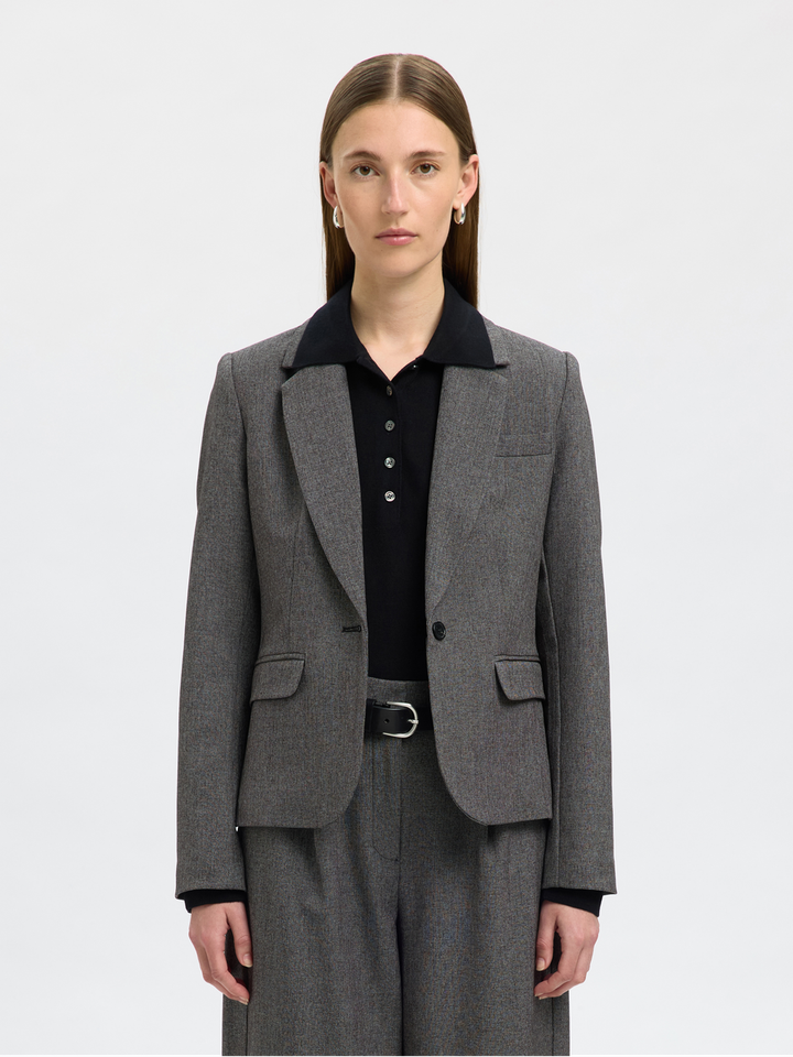 Grijze blazer Selected Femme