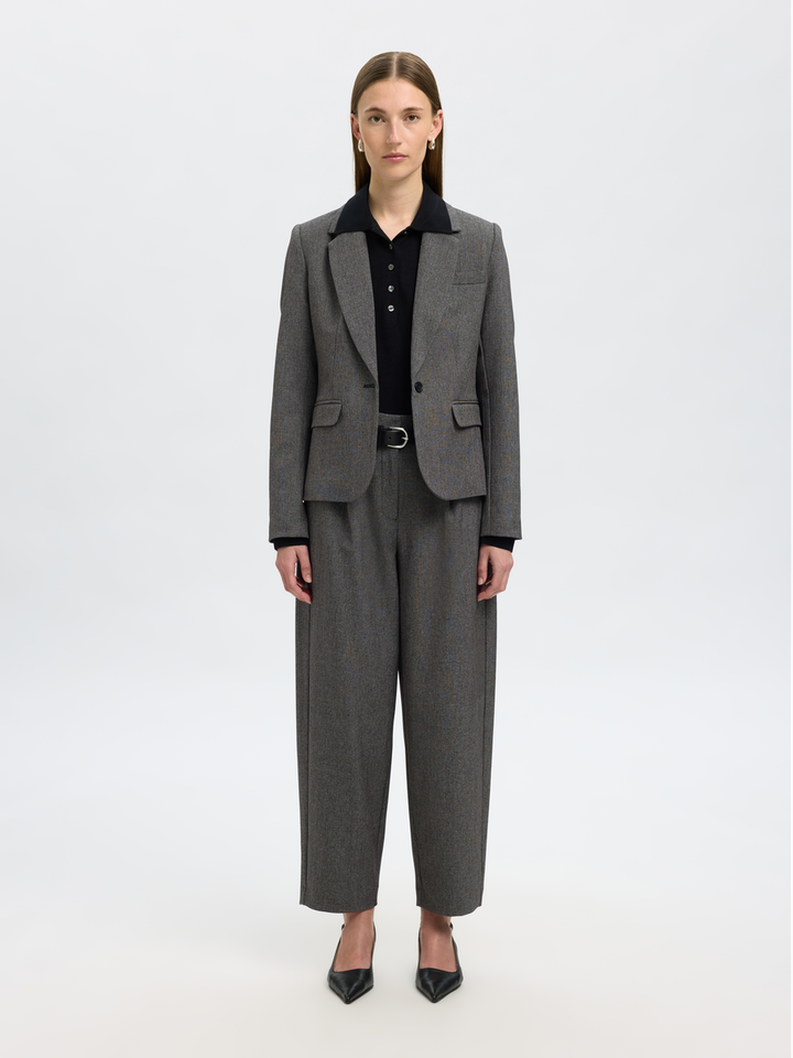 Grijze blazer Selected Femme