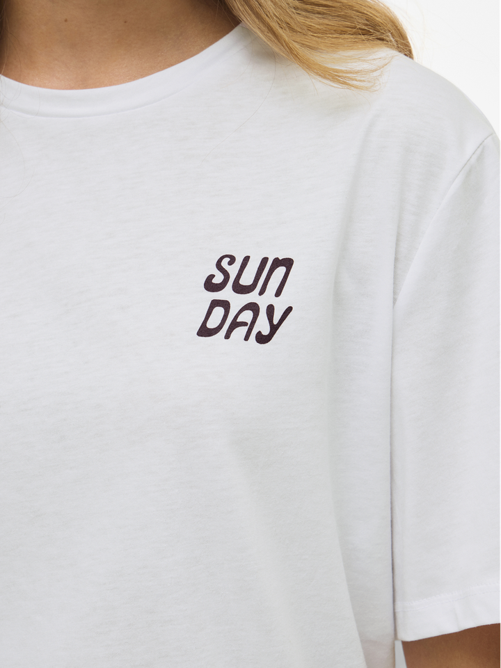 Witte t-shirt sunday Visage Vila 