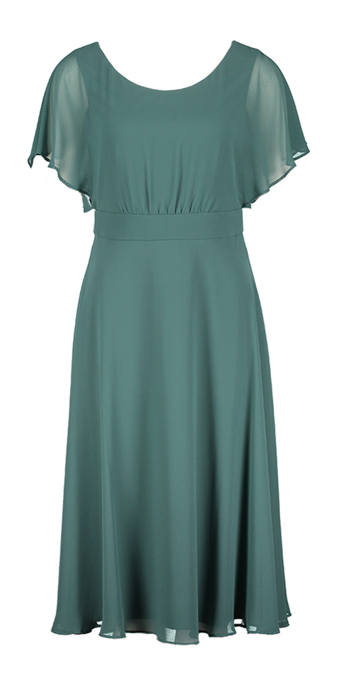 Groen losvallend feestkleedje Vera Mont 