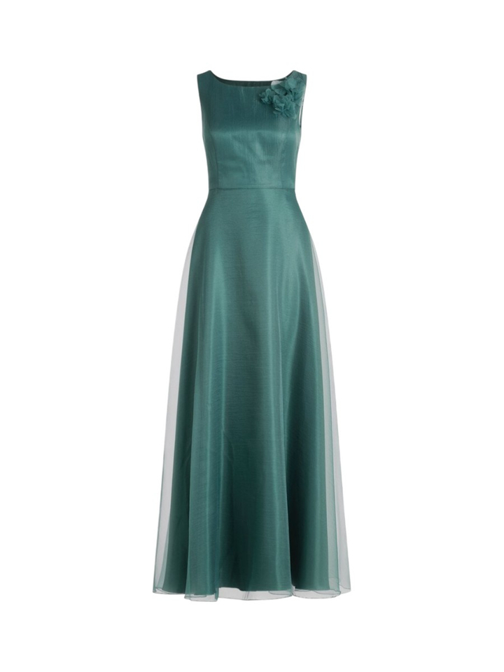 Groene lange feestelijke jurk Vera Mont