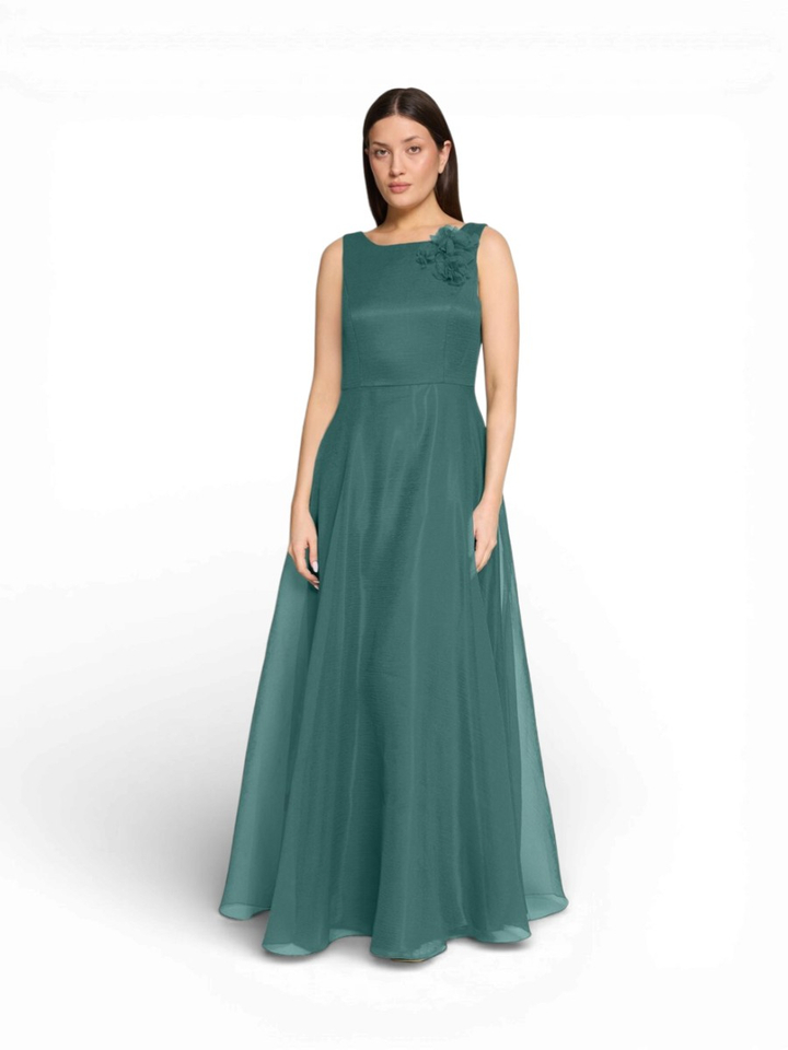 Groene lange feestelijke jurk Vera Mont