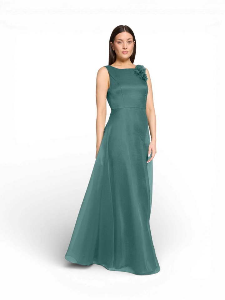 Groene lange feestelijke jurk Vera Mont