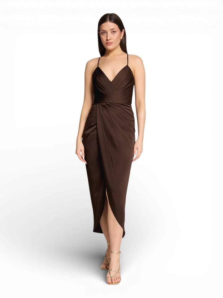 Bruin lang kleed Vera Mont