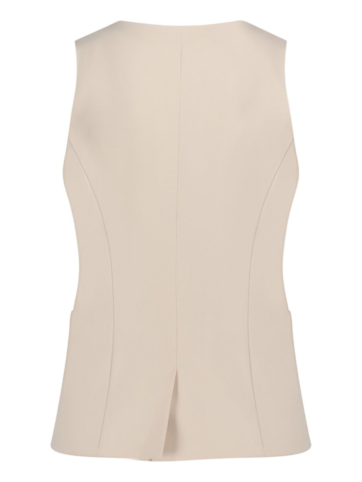 Beige gilet met knoopsluiting Vera Mont 