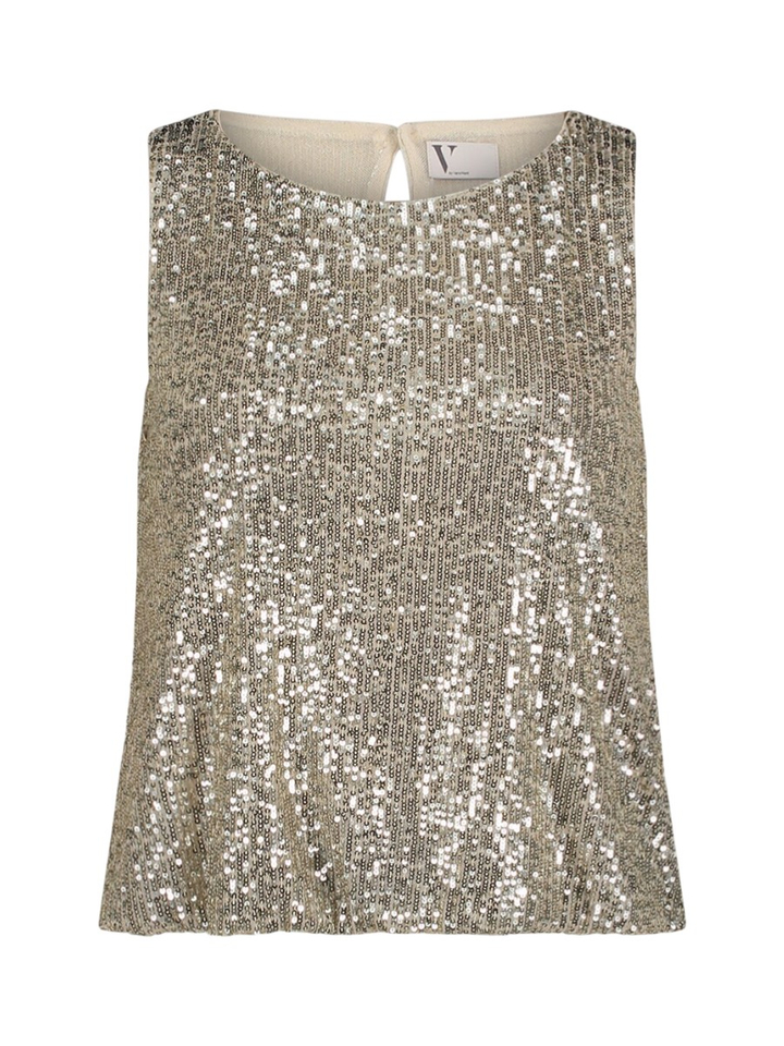Goude glittertop Vera Mont